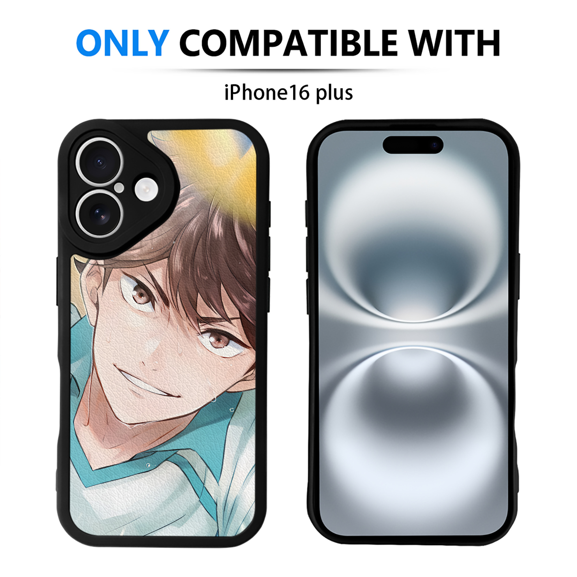 （画像用） ハイキュー!! Haikyu!! 【iPhone 16シリーズ対応】シリコンスマホケース（レザー調） 材質：シリコン